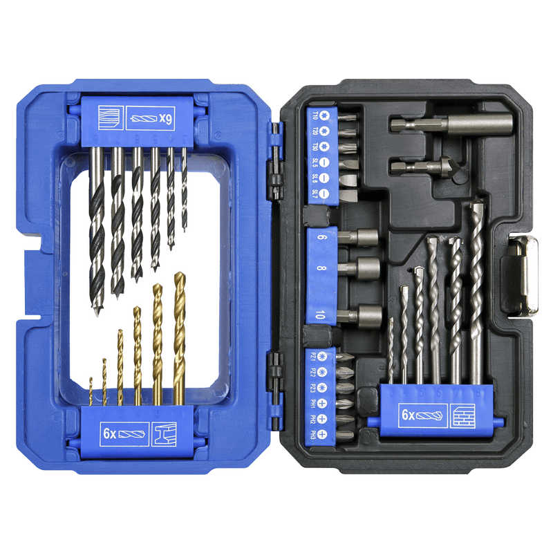 Sealey AK3735 Drill & Bit Accessory Set 35pc - AK3735 - Sealey Tools UK - Trade Counter Direct