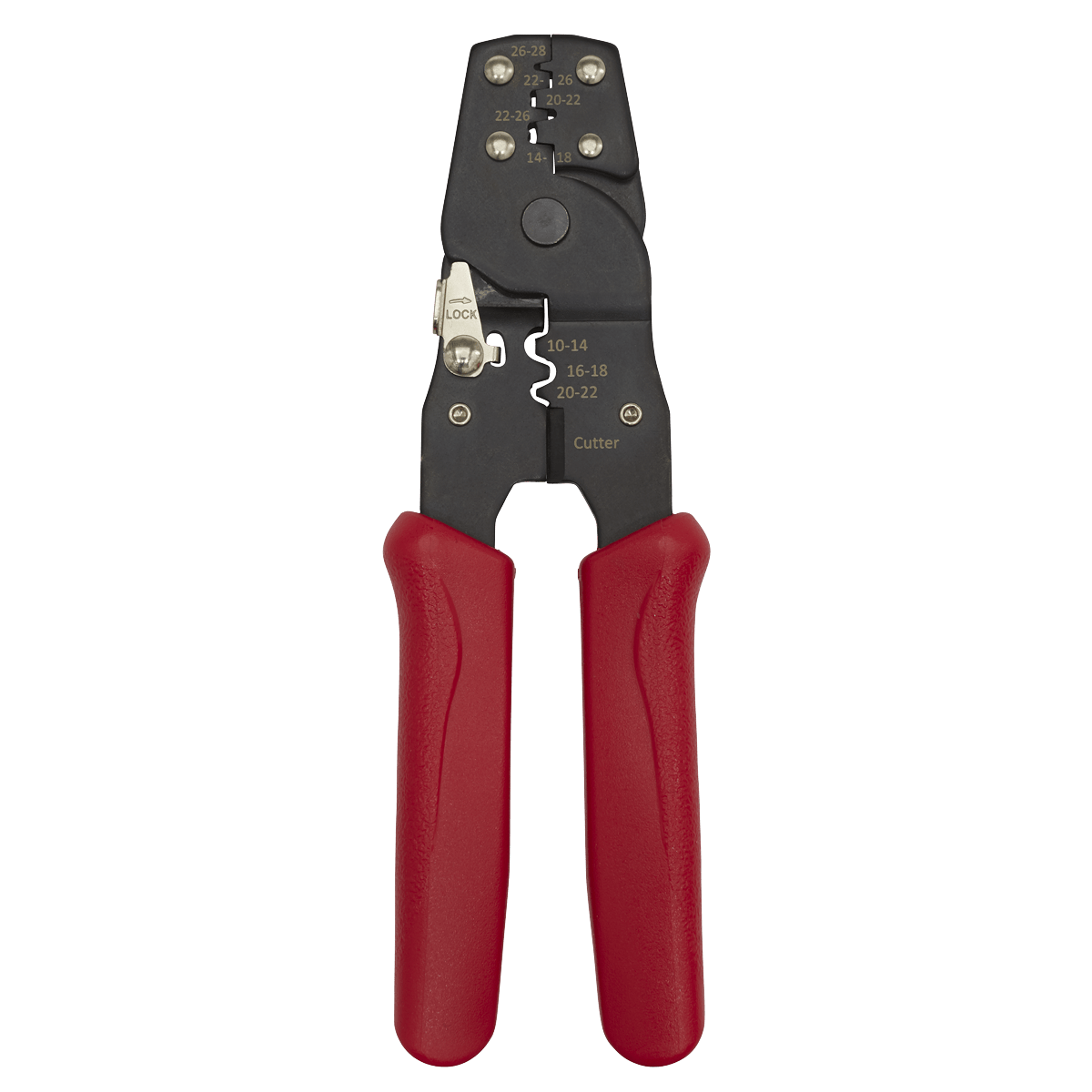 Sealey AK3850 Non-Ratcheting Crimping Tool Insulated/Non-Insulated Terminals - AK3850 - Sealey Tools UK - Trade Counter Direct