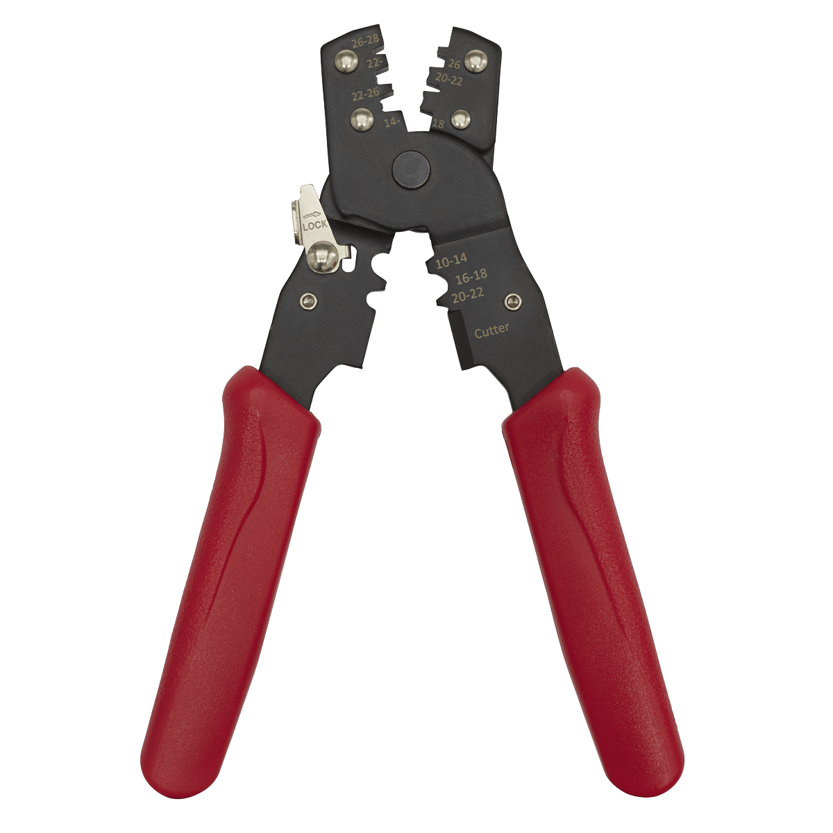 Sealey AK3850 Non-Ratcheting Crimping Tool Insulated/Non-Insulated Terminals - AK3850 - Sealey Tools UK - Trade Counter Direct