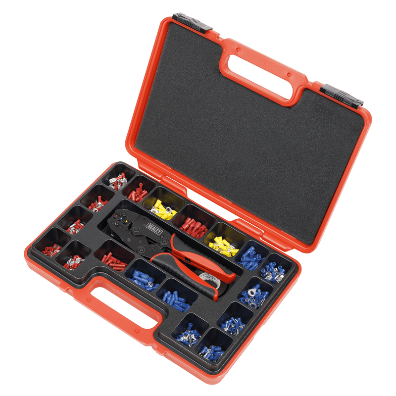 Sealey AK386 Ratchet Crimping Tool Kit 552pc - AK386 - Sealey Tools UK - Trade Counter Direct