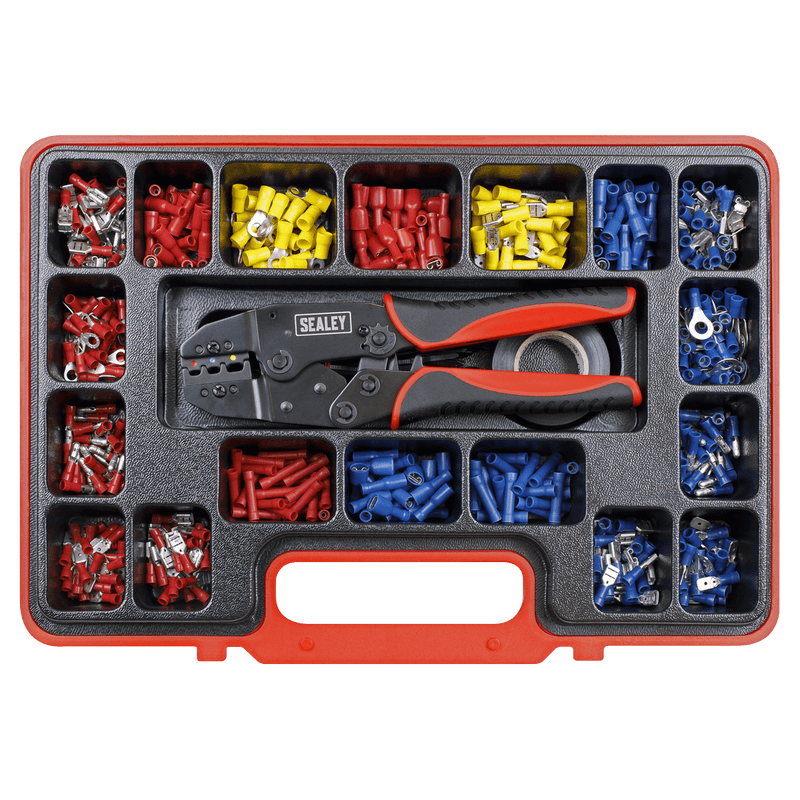 Sealey AK386 Ratchet Crimping Tool Kit 552pc - AK386 - Sealey Tools UK - Trade Counter Direct