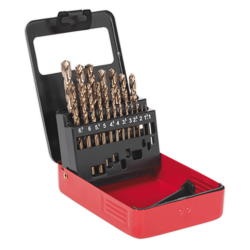 Sealey AK4701 HSS Cobalt Fully Ground Drill Bit Set 19pc - AK4701 - Sealey Tools UK - Trade Counter Direct