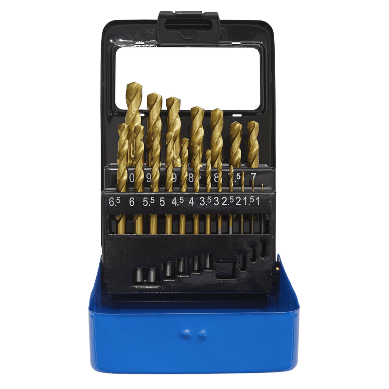 Sealey AK4719 HSS Fully Ground Drill Bit Set 19pc - DIN 338 - AK4719 - Sealey Tools UK - Trade Counter Direct