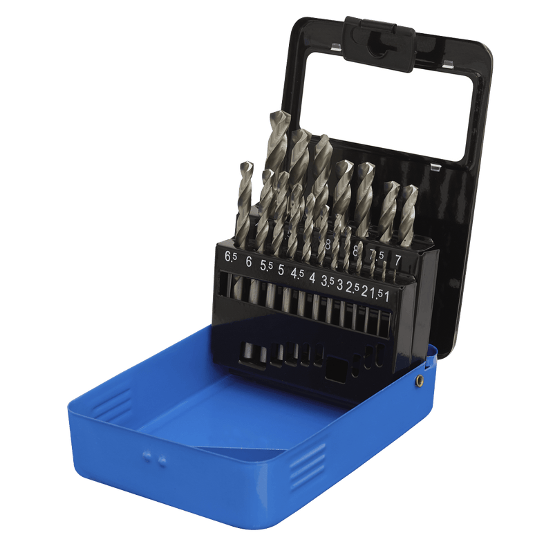 Sealey AK47191 HSS Fully Ground Drill Bit Set 19pc - AK47191 - Sealey Tools UK - Trade Counter Direct