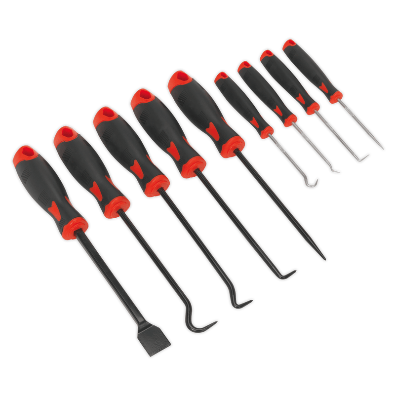 Sealey AK5209 Scraper & Hook Set 9pc - AK5209 - Sealey Tools UK - Trade Counter Direct