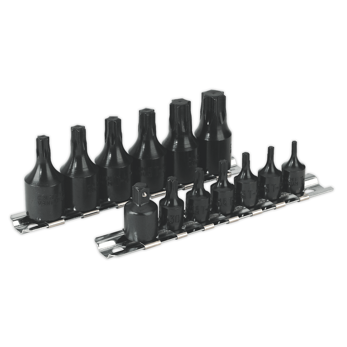 Sealey AK5584 TRX - Star* Socket Bit Set 13pc 1/4" & 3/8"Sq Drive - AK5584 - Sealey Tools UK - Trade Counter Direct