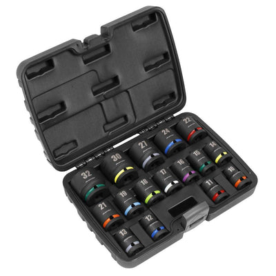 Sealey AK5625M Impact Socket Set 16pc 1/2" Sq Drive - AK5625M - Sealey Tools UK - Trade Counter Direct
