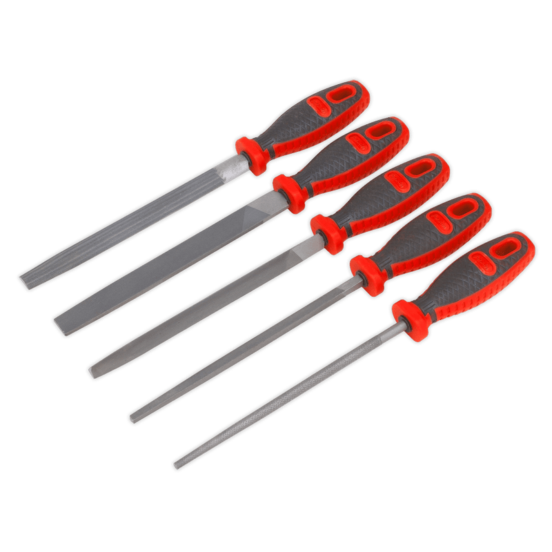 Sealey AK573 Premier Engineer’s File Set 200mm 5pc - AK573 - Sealey Tools UK - Trade Counter Direct