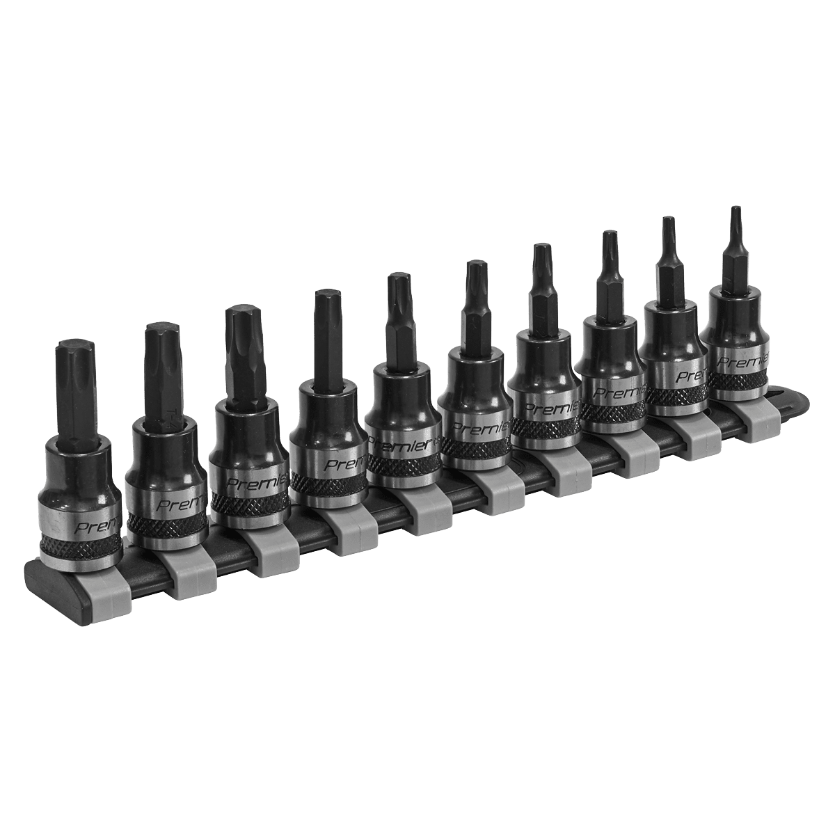 Sealey AK6207B TRX - Star* Socket Bit Set 10pc 3/8"Sq Drive Black Series - AK6207B - Sealey Tools UK - Trade Counter Direct
