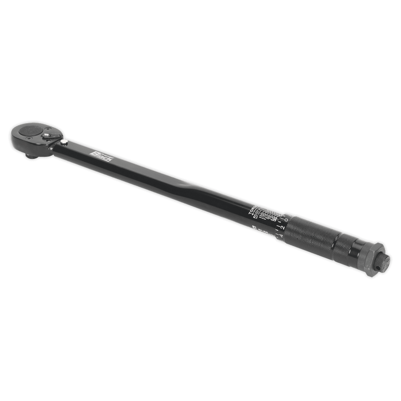 Sealey AK624B Micrometer Torque Wrench 1/2"Sq Drive Calibrated Black Series - AK624B - Sealey Tools UK - Trade Counter Direct