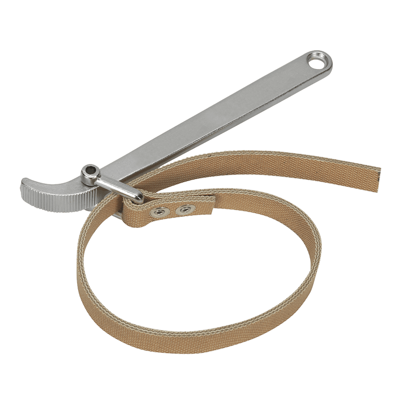 Sealey AK6404 Oil Filter Strap Wrench 60-140mm Capacity - AK6404 - Sealey Tools UK - Trade Counter Direct