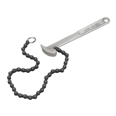 Sealey AK6409 Oil Filter Chain Wrench Ø60 - 140mm Capacity - AK6409 - Sealey Tools UK - Trade Counter Direct