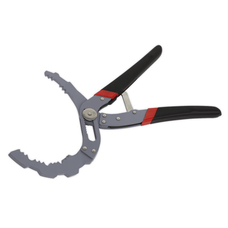 Sealey AK6421 Premier Self-Adjusting Angled Oil Filter Pliers - AK6421 - Sealey Tools UK - Trade Counter Direct