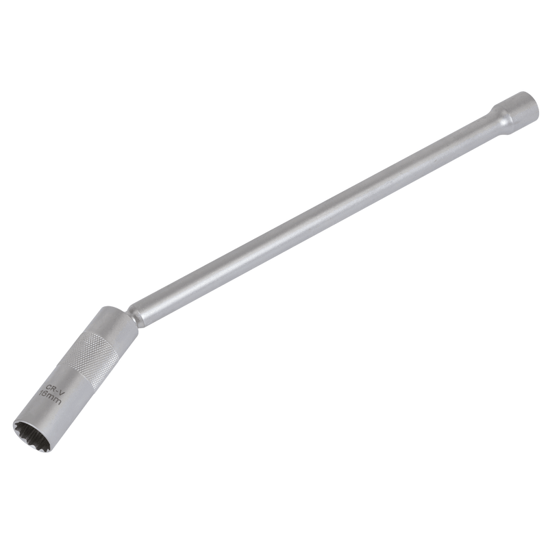 Sealey AK6576 Spark Plug Socket with Universal Joint & Extension 3/8"Sq Drive 12-Point 16mm - AK6576 - Sealey Tools UK - Trade Counter Direct