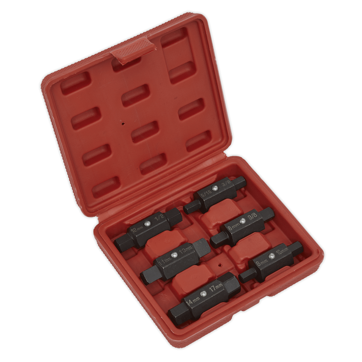 Sealey AK658 Oil Drain Plug Key Set 6pc Double End - AK658 - Sealey Tools UK - Trade Counter Direct