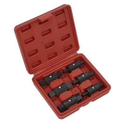 Sealey AK658 Oil Drain Plug Key Set 6pc Double End - AK658 - Sealey Tools UK - Trade Counter Direct