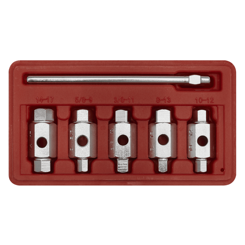 Sealey AK659 Double End Drain Key Set 6pc - AK659 - Sealey Tools UK - Trade Counter Direct