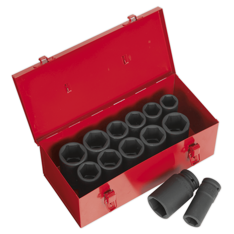 Sealey AK687 Impact Socket Set 13pc Deep 3/4"Sq Drive Metric/Imperial - AK687 - Sealey Tools UK - Trade Counter Direct