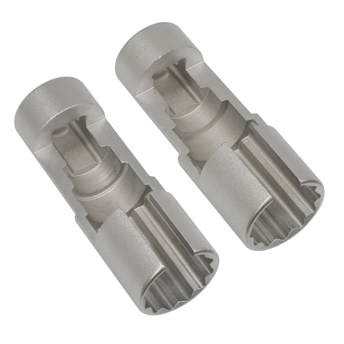 Sealey AK6902 Slim Profile Diesel Piezo Injector Pipe Sockets 3/8"Sq Drive 17 & 18mm 2pc - AK6902 - Sealey Tools UK - Trade Counter Direct