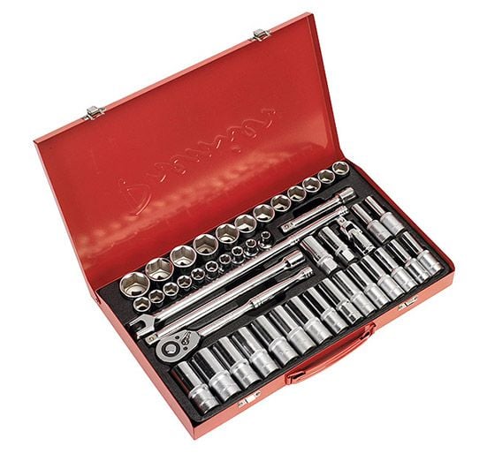 Sealey AK6941 Socket Set 46pc 1/2in Sq Drive 6pt WallDrive - Metric - Socket Sets - SLY-14632 - Sealey Tools UK - Trade Counter Direct