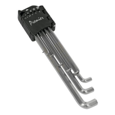 Sealey AK7174 Hex Key Set 9pc Extra - Long Stubby Element Metric - AK7174 - Sealey Tools UK - Trade Counter Direct