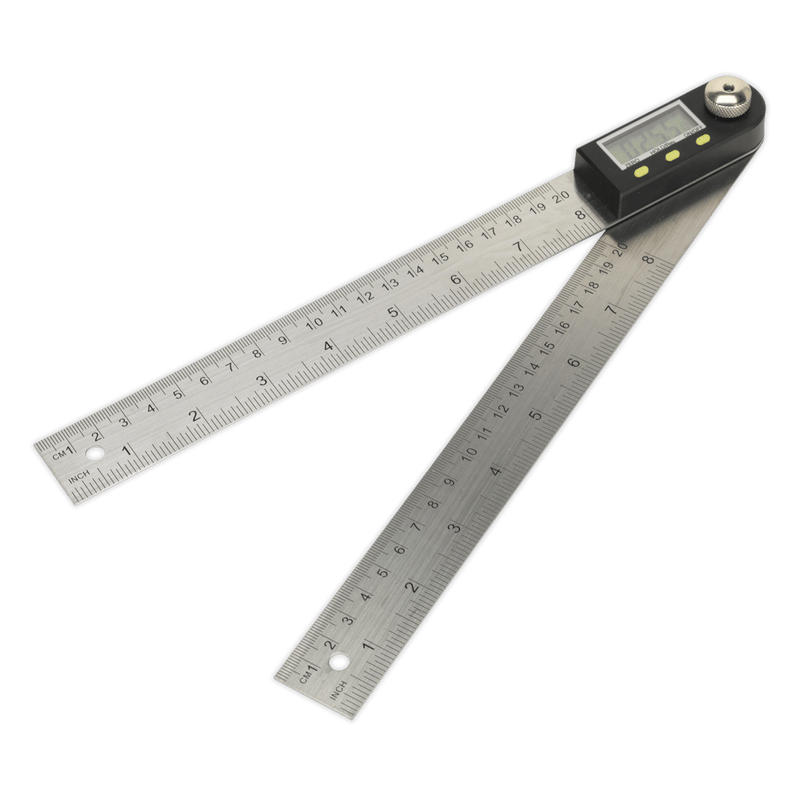 Sealey AK7200 Digital Angle Rule 8" (200mm) - AK7200 - Sealey Tools UK - Trade Counter Direct