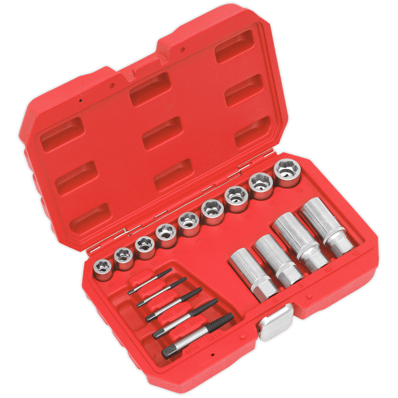 Sealey AK751 Premier Bolt, Stud & Screw Extractor Set 18pc - AK751 - Sealey Tools UK - Trade Counter Direct