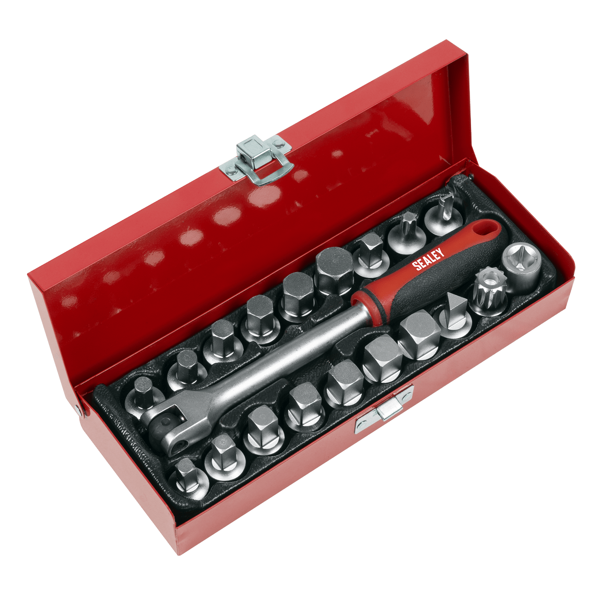 Sealey AK759 Oil Drain Plug Key Set 3/8"Sq Drive 20pc - AK759 - Sealey Tools UK - Trade Counter Direct
