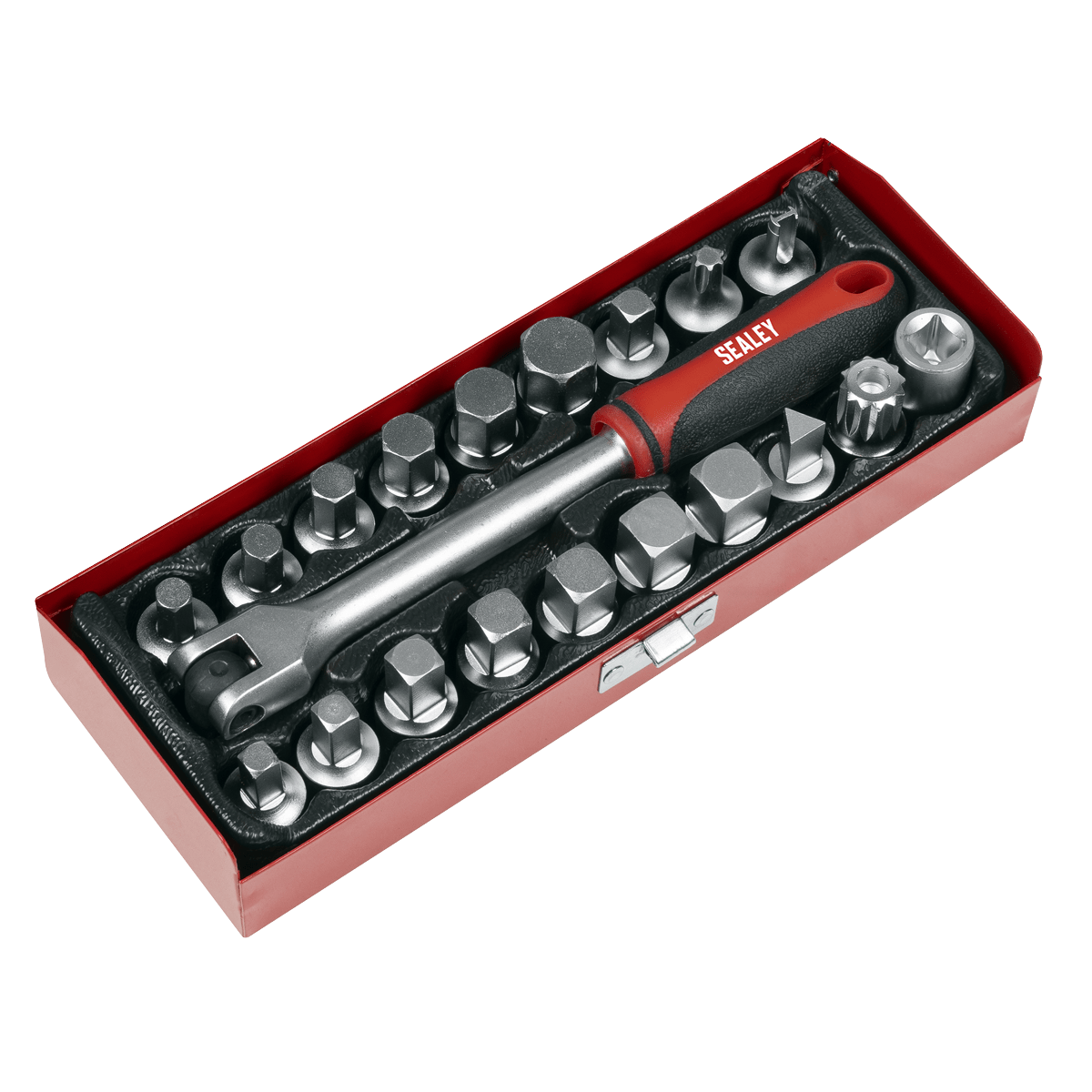 Sealey AK759 Oil Drain Plug Key Set 3/8"Sq Drive 20pc - AK759 - Sealey Tools UK - Trade Counter Direct