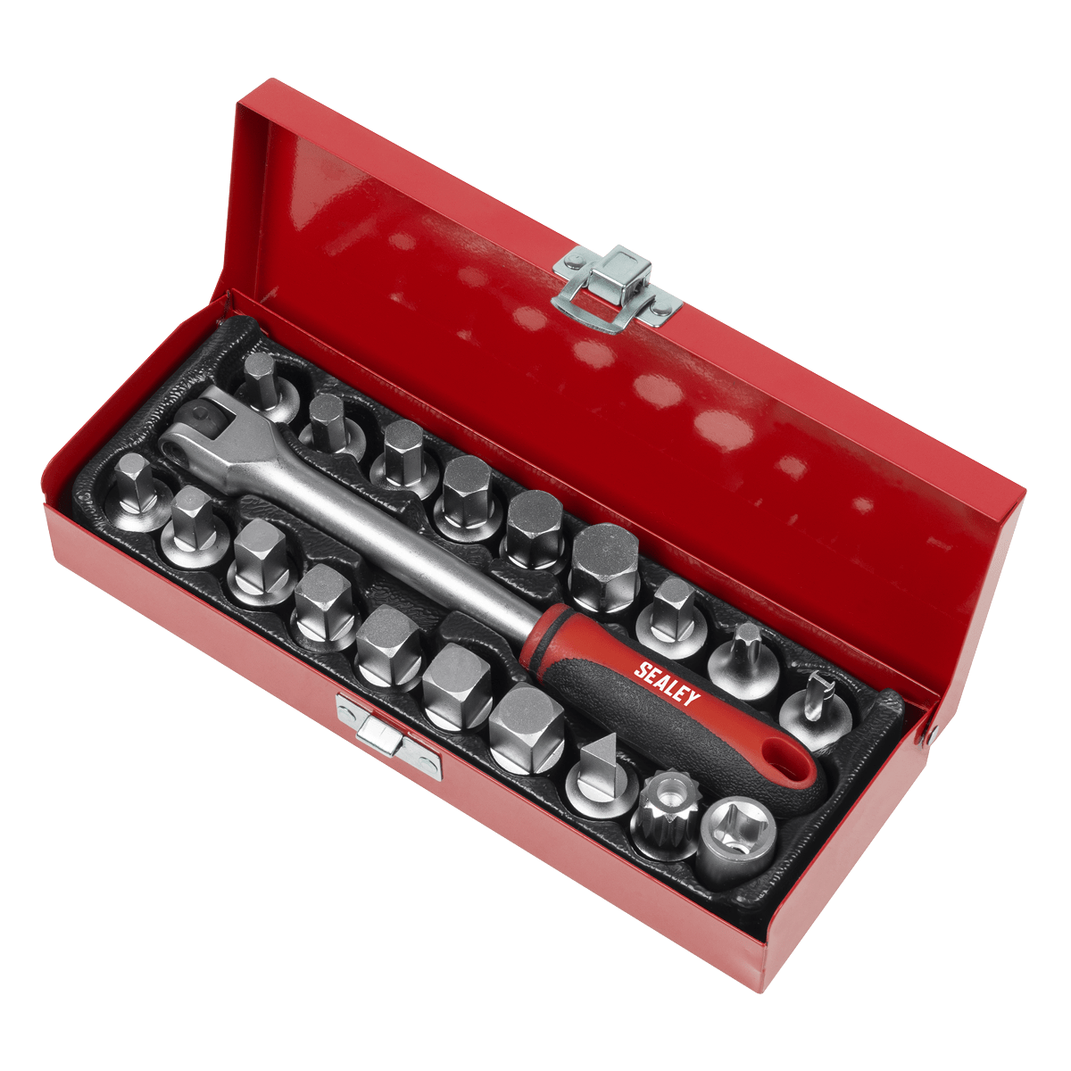 Sealey AK759 Oil Drain Plug Key Set 3/8"Sq Drive 20pc - AK759 - Sealey Tools UK - Trade Counter Direct