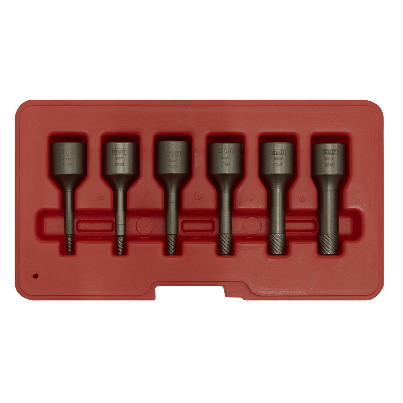 Sealey AK8185 Screw Extractor Set 3/8"Sq Drive 6pc - AK8185 - Sealey Tools UK - Trade Counter Direct