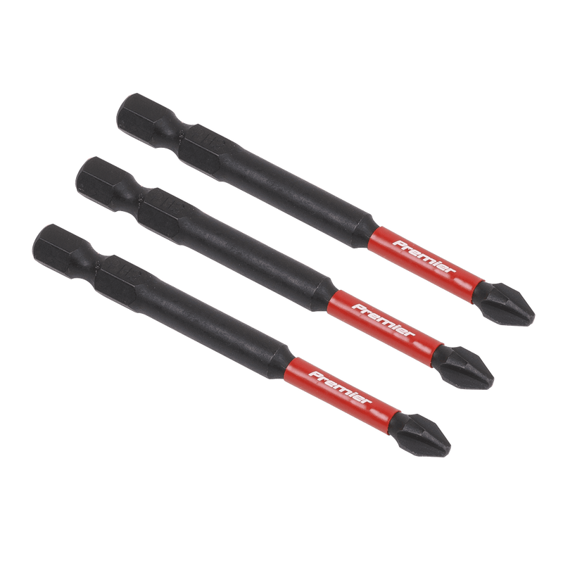 Sealey AK8255 Phillips 2 Impact Power Tool Bits 75mm - 3pc - AK8255 - Sealey Tools UK - Trade Counter Direct