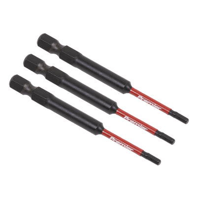 Sealey AK8260 Hex 2.5mm Impact Power Tool Bits 75mm - 3pc - AK8260 - Sealey Tools UK - Trade Counter Direct