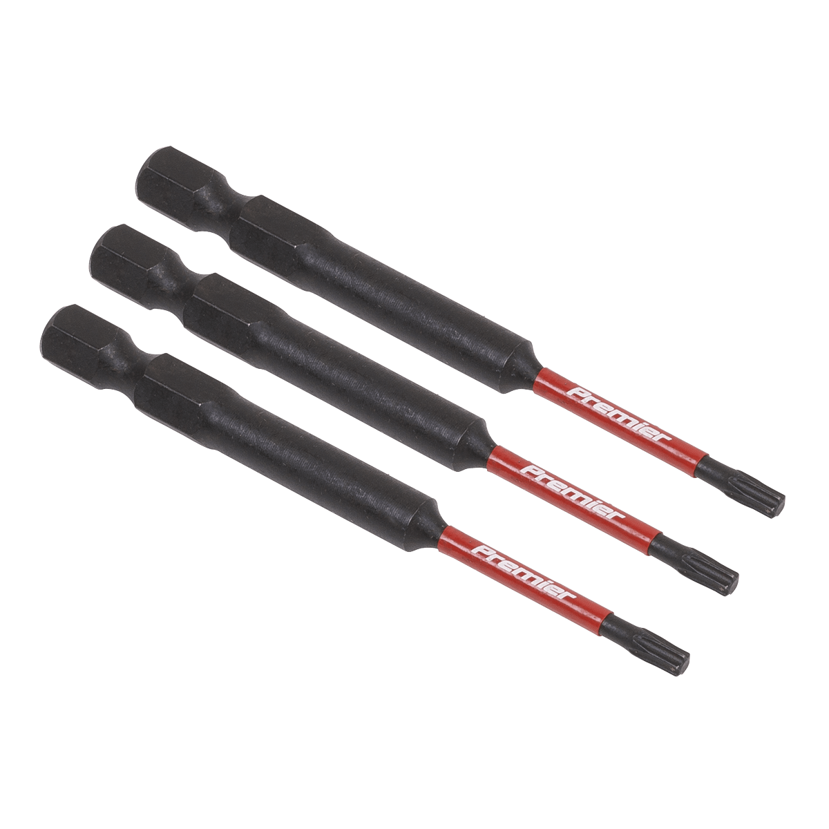 Sealey AK8265 TRX - Star* T10 Impact Power Tool Bits 75mm - 3pc - AK8265 - Sealey Tools UK - Trade Counter Direct