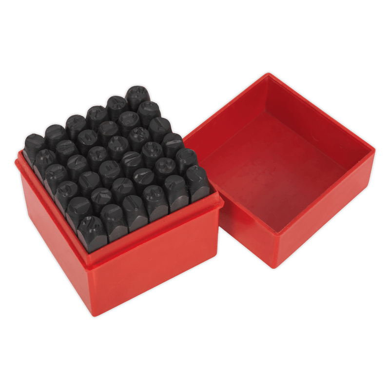 Sealey AK8297 Letter & Number Punch Set 8mm 36pc - AK8297 - Sealey Tools UK - Trade Counter Direct