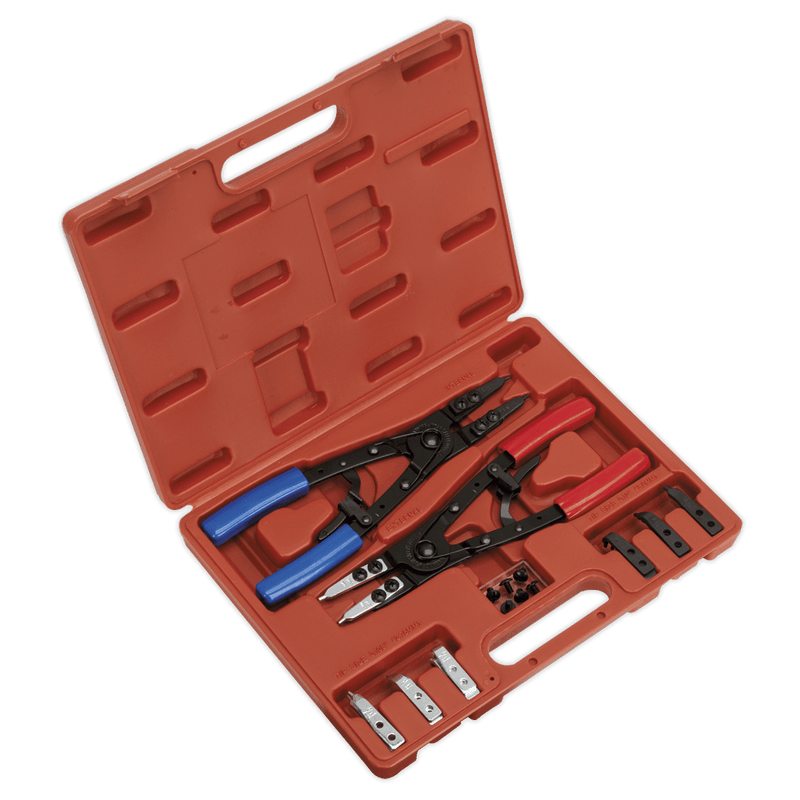 Sealey AK8500 Circlip Pliers Set Internal/External 265mm Heavy - Duty - AK8500 - Sealey Tools UK - Trade Counter Direct