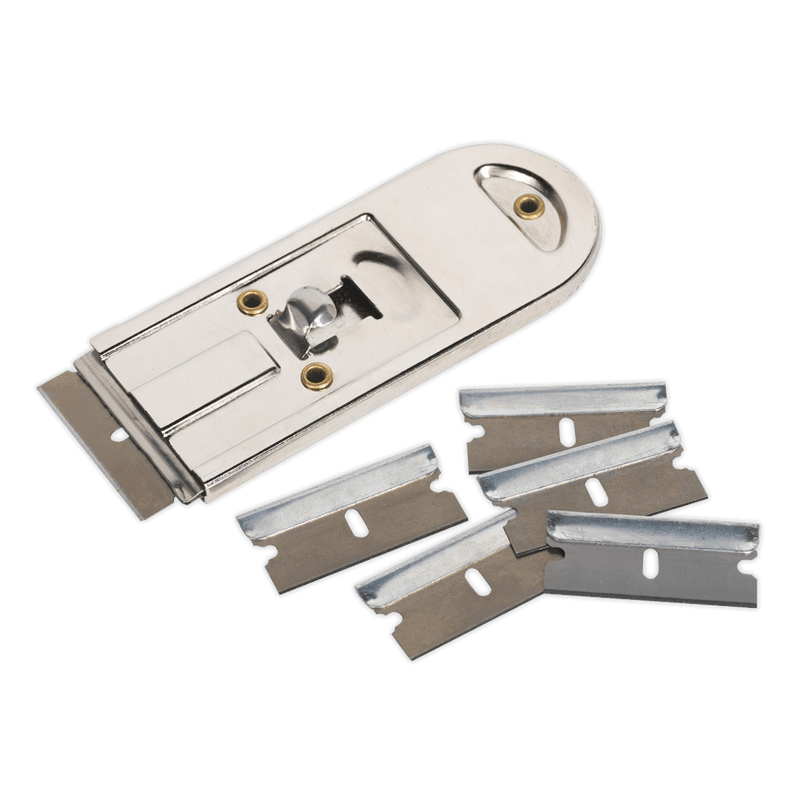 Sealey AK867 Retracting Razor Scraper with Blades - AK867 - Sealey Tools UK - Trade Counter Direct
