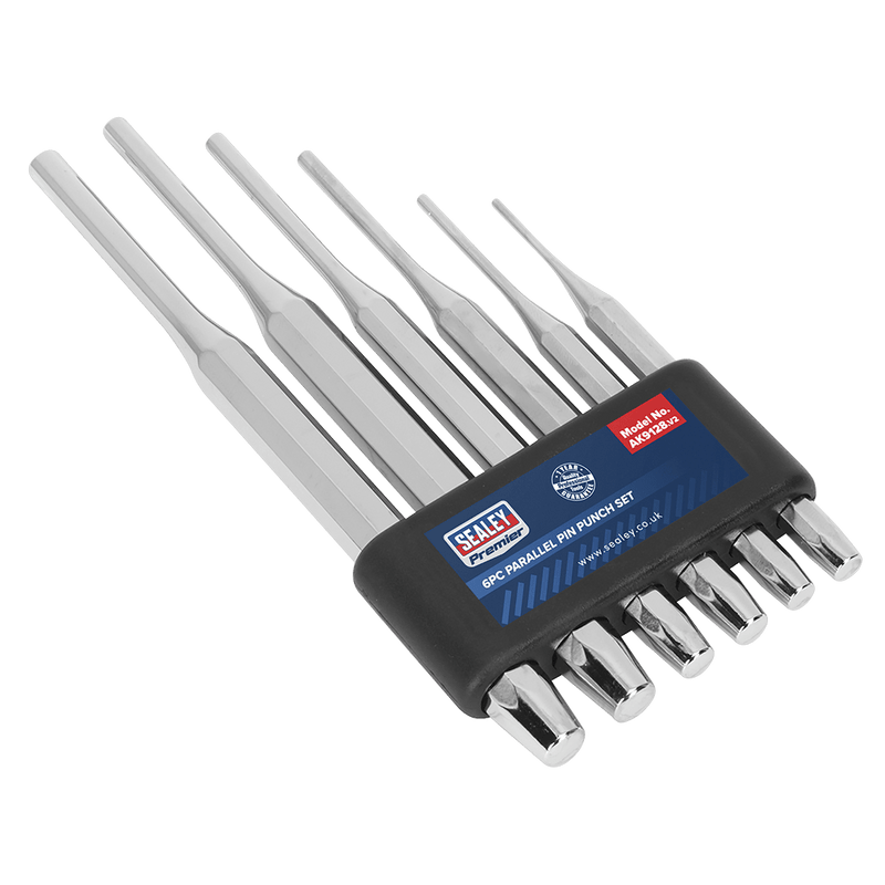 Sealey AK9128 Parallel Pin Punch Set 6pc - AK9128 - Sealey Tools UK - Trade Counter Direct