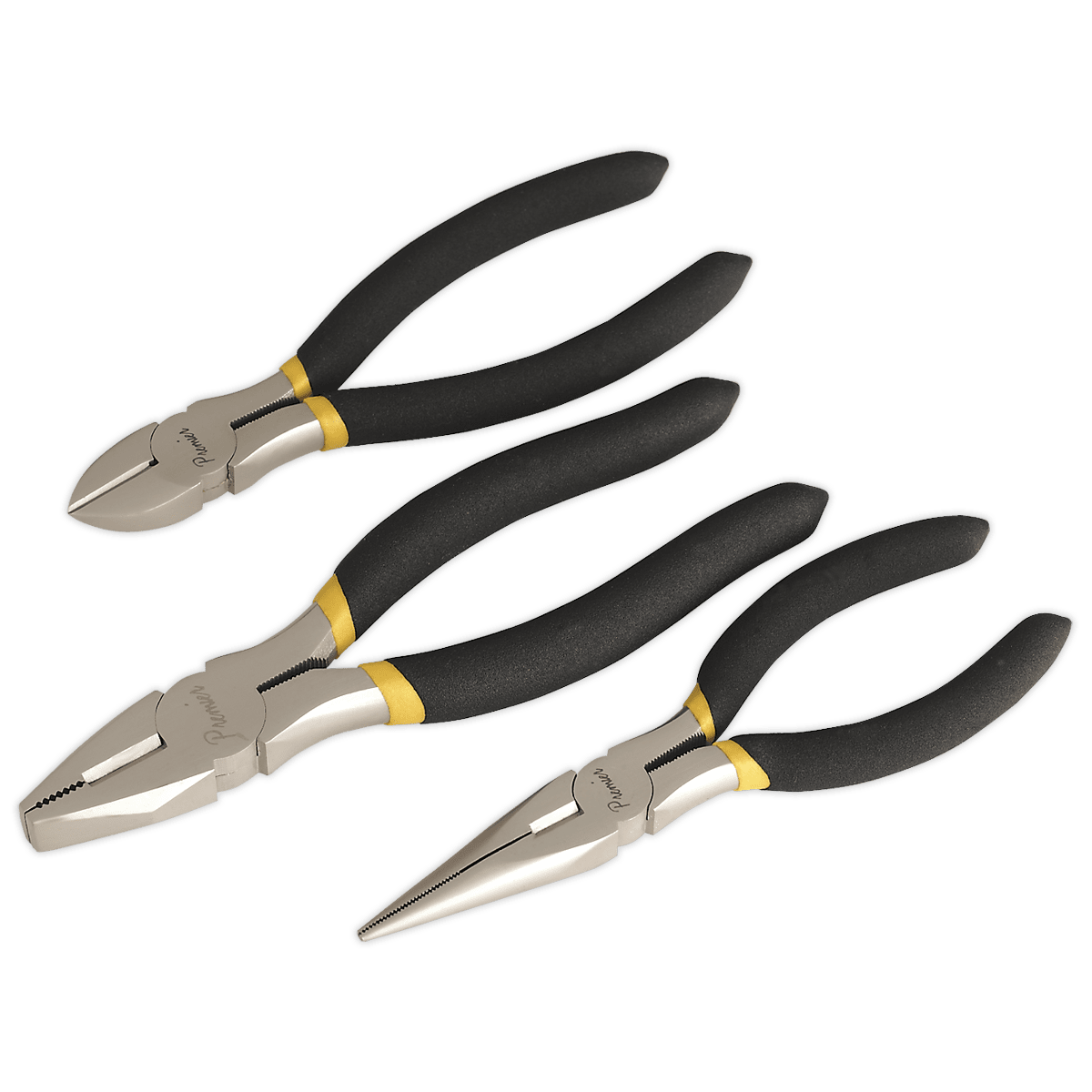 Sealey AK9333 Pliers Set 3pc Ni - Fe Finish - AK9333 - Sealey Tools UK - Trade Counter Direct