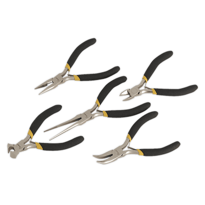 Sealey AK937 Mini Pliers Set 5pc Ni - Fe Finish - AK937 - Sealey Tools UK - Trade Counter Direct