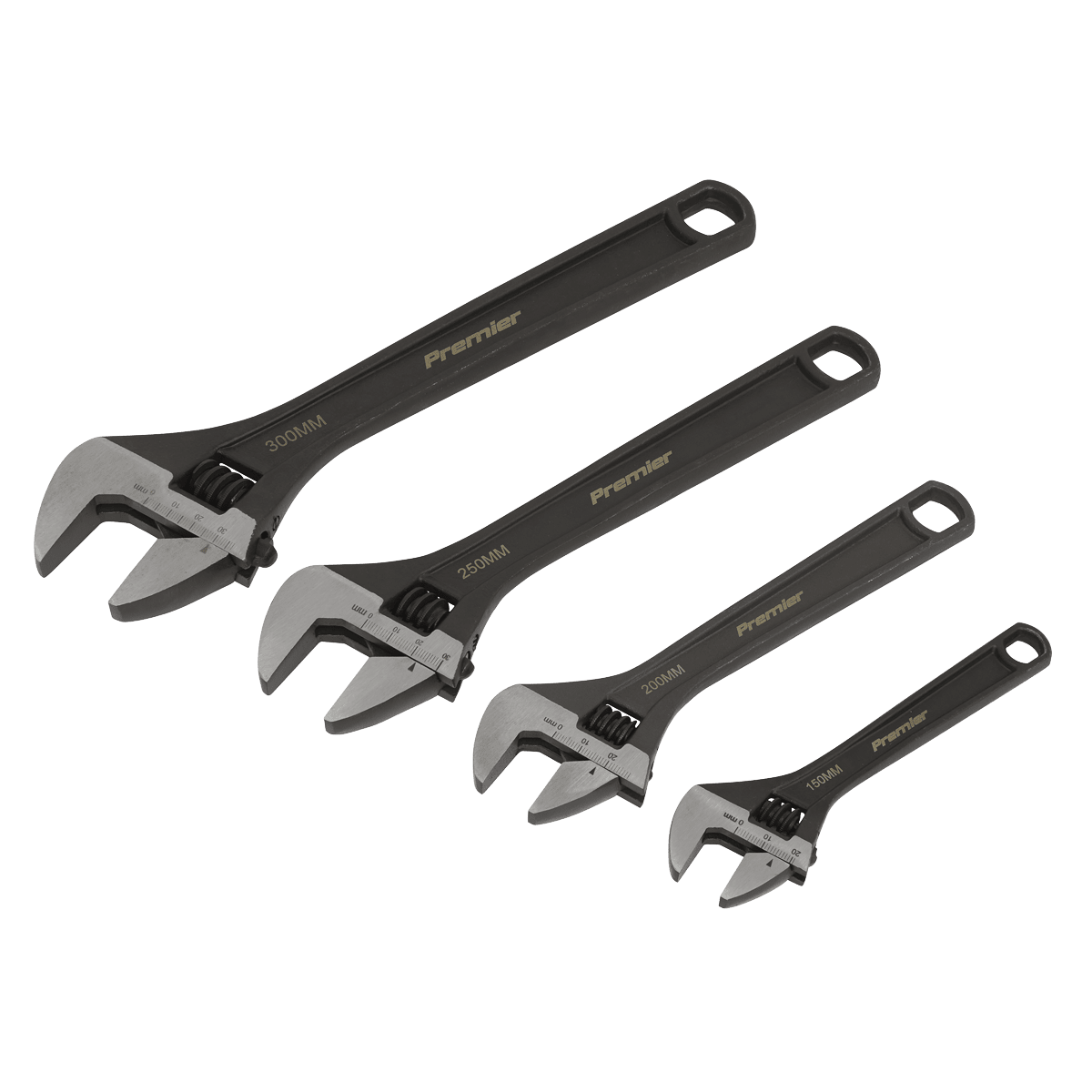 Sealey AK9567 Adjustable Wrench Set 4pc - AK9567 - Sealey Tools UK - Trade Counter Direct