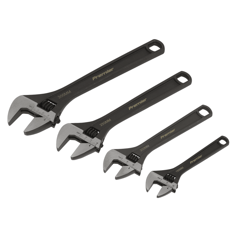 Sealey AK9567 Adjustable Wrench Set 4pc - AK9567 - Sealey Tools UK - Trade Counter Direct