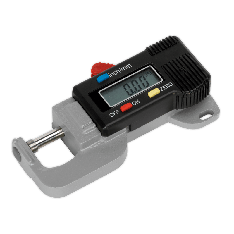 Sealey AK9638D Digital External Micrometer 0-12.7mm(0-0.5") - AK9638D - Sealey Tools UK - Trade Counter Direct