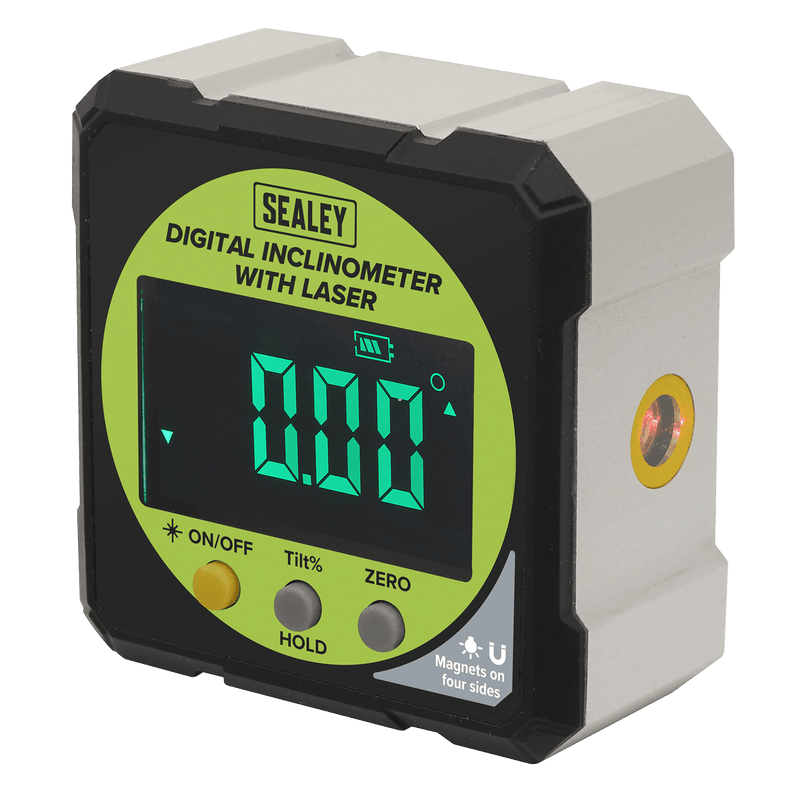 Sealey AK9991 Digital Inclinometer with Laser - AK9991 - Sealey Tools UK - Trade Counter Direct