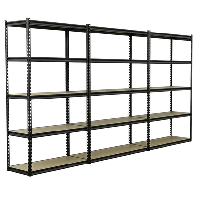 Sealey AP1200RCOMBO1 Racking Unit with 5 Shelves 220kg Capacity Per Level - Set of 3 - AP1200RCOMBO1 - Sealey Tools UK - Trade Counter Direct