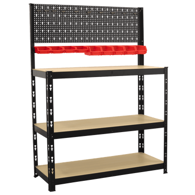 Sealey AP12601 Steel Workbench with Pegboard 1m - AP12601 - Sealey Tools UK - Trade Counter Direct