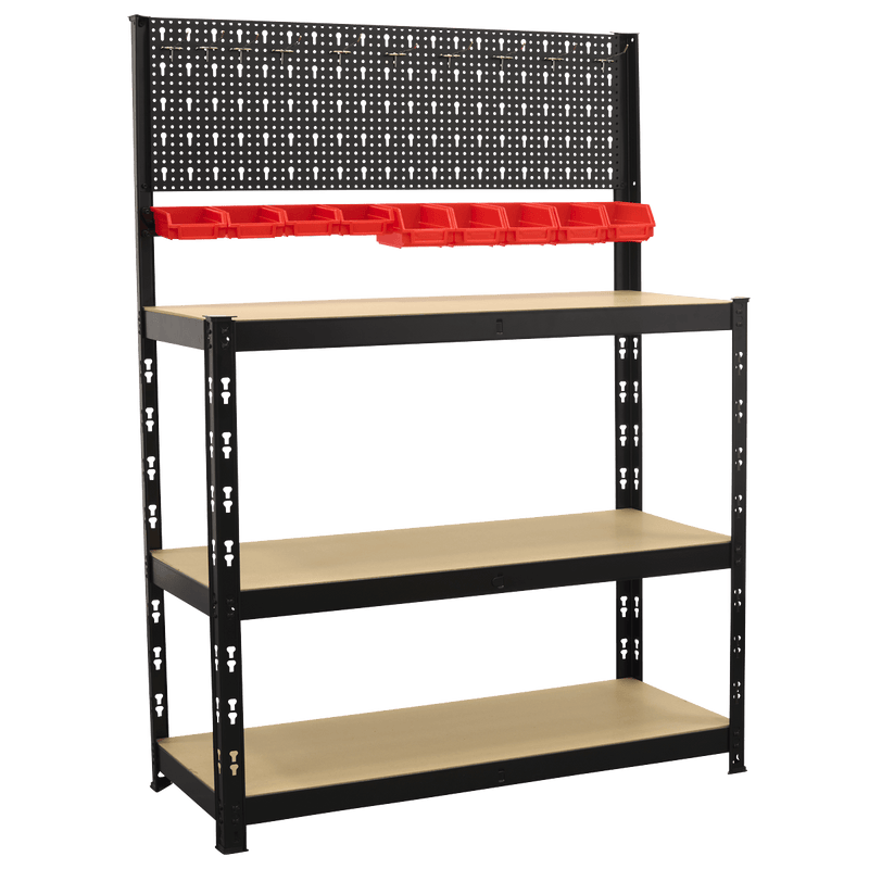 Sealey AP12601 Steel Workbench with Pegboard 1m - AP12601 - Sealey Tools UK - Trade Counter Direct