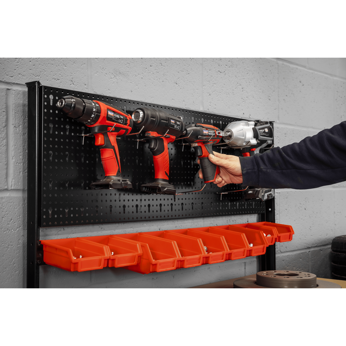 Sealey AP12601 Steel Workbench with Pegboard 1m - AP12601 - Sealey Tools UK - Trade Counter Direct