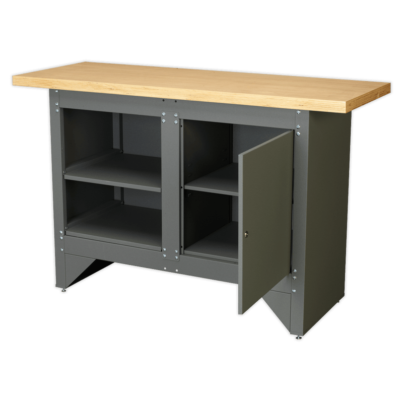 Sealey AP2010 Heavy-Duty Workbench with Cupboard - AP2010 - Sealey Tools UK - Trade Counter Direct
