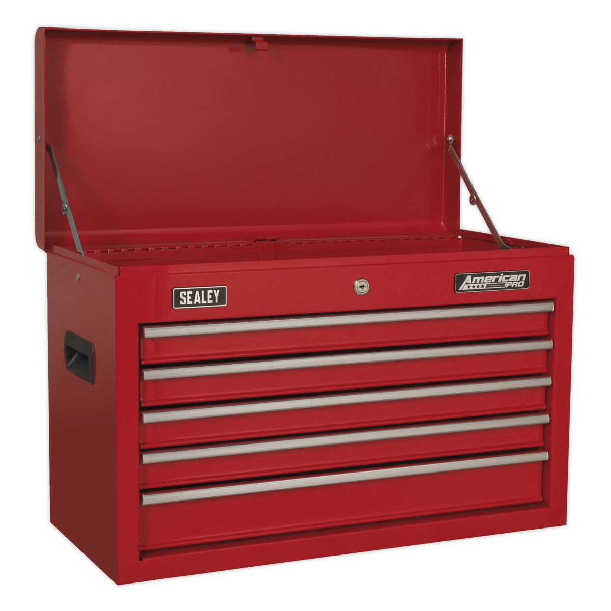 Sealey AP225 Topchest 5 Drawer with Ball - Bearing Slides - Red - AP225 - Sealey Tools UK - Trade Counter Direct